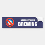 Anti-Obama - a revolution is brewing Bumper Sticker