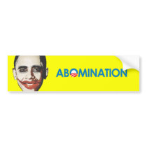 Anti-Obama - Abomination Bumper Sticker