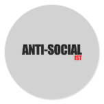 Anti-Obama - Anti-Socialist 2 Round Sticker