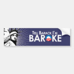 Anti-Obama - Baroke Bumpersticker Bumper Stickers