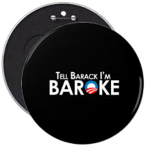 Anti-Obama - Baroke Bumpersticker Buttons