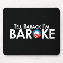 Anti-Obama - Baroke Bumpersticker Mousepads