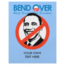 Anti-Obama - Bend Over for change Flyers