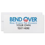 Anti-Obama - Bend Over for change rack cards