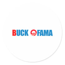 Anti-Obama - Buck Ofama Round Sticker