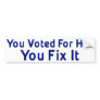 Anti Obama Bumper Sticker