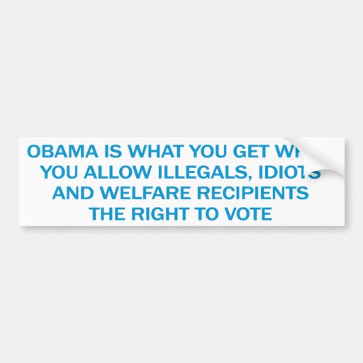 Anti Obama Bumper Sticker