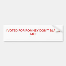 ANTI OBAMA BUMPER STICKER