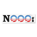 Anti Obama Bumper Sticker "NOOO!"