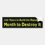 Anti Obama Bumpersticker Bumper Stickers