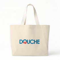 Anti-Obama Bumpersticker - Douche Canvas Bags