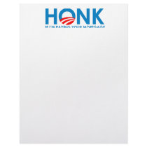 Anti-Obama Bumpersticker - Honk if Im paying your  Letterhead
