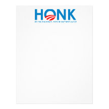 Anti-Obama Bumpersticker - Honk if Im paying your  Letterhead
