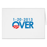 Anti-Obama Bumpersticker - Over 1-20-2013 cards