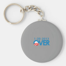 Anti-Obama Bumpersticker - Over 1-20-2013 Keychain