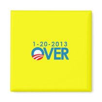 Anti-Obama Bumpersticker - Over 1-20-2013 Fridge Magnets
