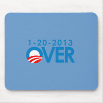 Anti-Obama Bumpersticker - Over 1-20-2013 Mouse Mat