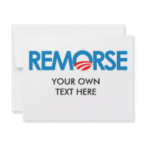 Anti-Obama Bumpersticker - Remorse Personalized Invite