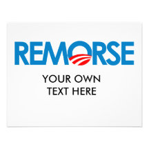 Anti-Obama Bumpersticker - Remorse Personalized Invite