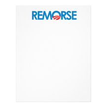 Anti-Obama Bumpersticker - Remorse Letterhead