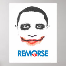 Anti-Obama Bumpersticker - Remorse Print