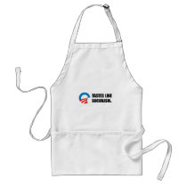 Anti-Obama Bumpersticker - Tastes like Socialism Apron