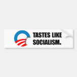 Anti-Obama Bumpersticker - Tastes like Socialism Bumper Stickers