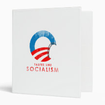 Anti-Obama Bumpersticker - Tastes like Socialism F Binders