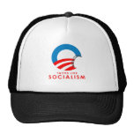 Anti-Obama Bumpersticker - Tastes like Socialism Mesh Hats