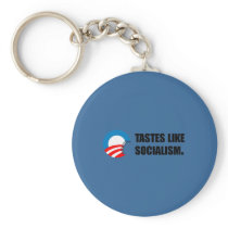 Anti-Obama Bumpersticker - Tastes like Socialism Key Chain