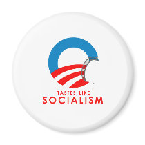 Anti-Obama Bumpersticker - Tastes like Socialism Fridge Magnets