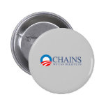 Anti-Obama - Chains we can believe in blue Button