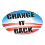 Anti Obama - Change It Back Sticker