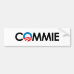 Anti-Obama - Commie black Bumper Sticker