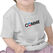 Anti-Obama - Commie black Tees