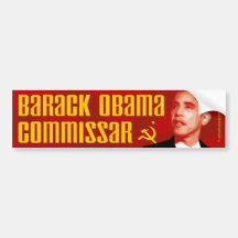 Anti-Obama: Commissar Obama Bumper Stickers