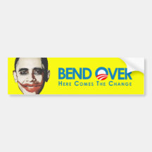 Anti-Obama - courbure plus de pour le changement Adhésifs Pour Voiture