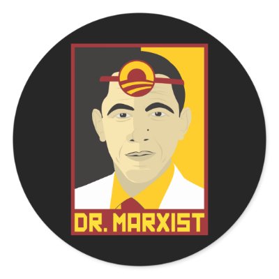 Anti-Obama: Doctor Marxist Round Sticker by AmericanElephant