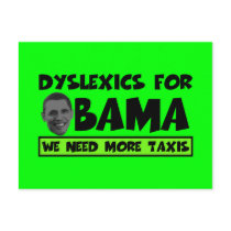 Anti Obama dyslexia Postcards