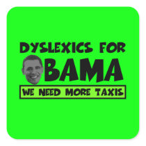 Anti Obama dyslexia Stickers