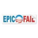 Anti-Obama Epic Fail bumper sticker bumper stickers