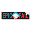 Anti-Obama Epic Fail bumper sticker bumper stickers