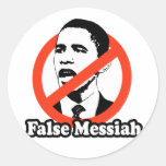 ANTI-OBAMA / FALSE MESSIAH T-SHIRT STICKER