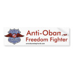 Anti-Obama Freedom Fighter Bumper Stickers