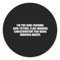 Anti-Obama - God fearing conservative Bumpersticke Stickers
