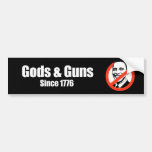 Anti-Obama - gods and guns since 1776 Bumper Stickers