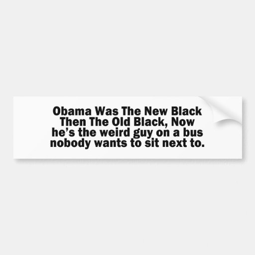 Anti-Obama Humour Bumper Stickers