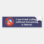 Anti-Obama - I survived college without becoming a Bumper Stickers