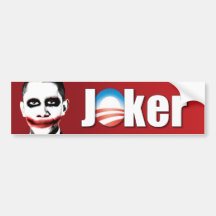 Anti Obama Joker Bumper Sticker