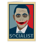 Anti-Obama Joker Socialist Greeting Cards